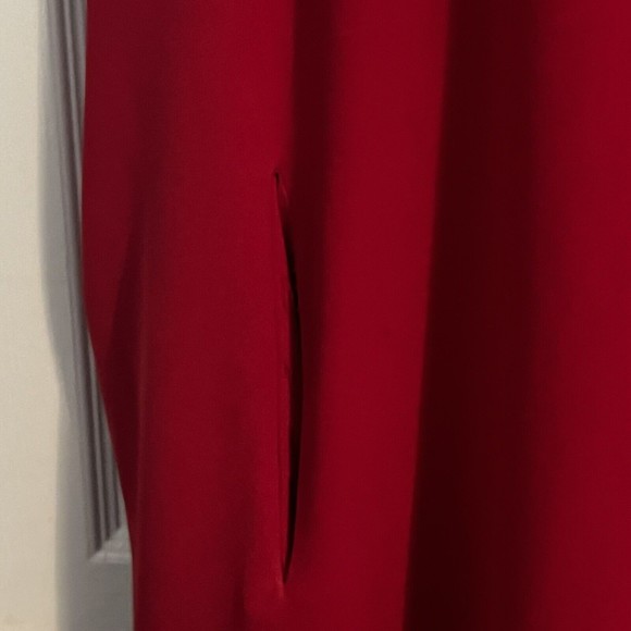 Diane von Furstenberg DVF Squaretan Cocoon Tunic Dress Berry Red Crepe - Picture 5 of 11